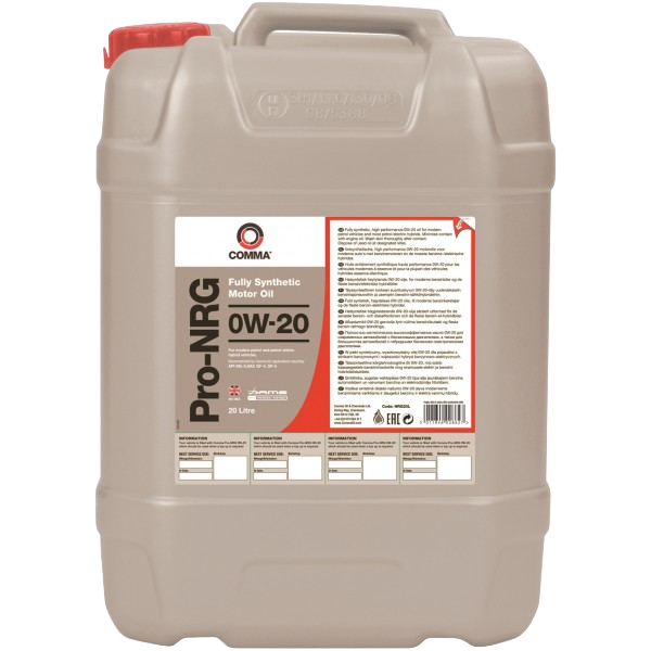 Моторное масло Comma Pro-NRG 0W-20, 20л